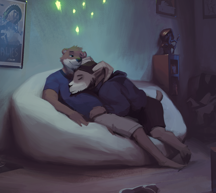 Cropped CG from Echo; Chase and Carl